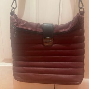 Think Royln Faux Leather Hobo Crossbody